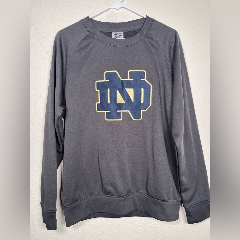 Notre Dame Stadium Athletics Dark Gray Crewneck Sweater ◾️ Medium